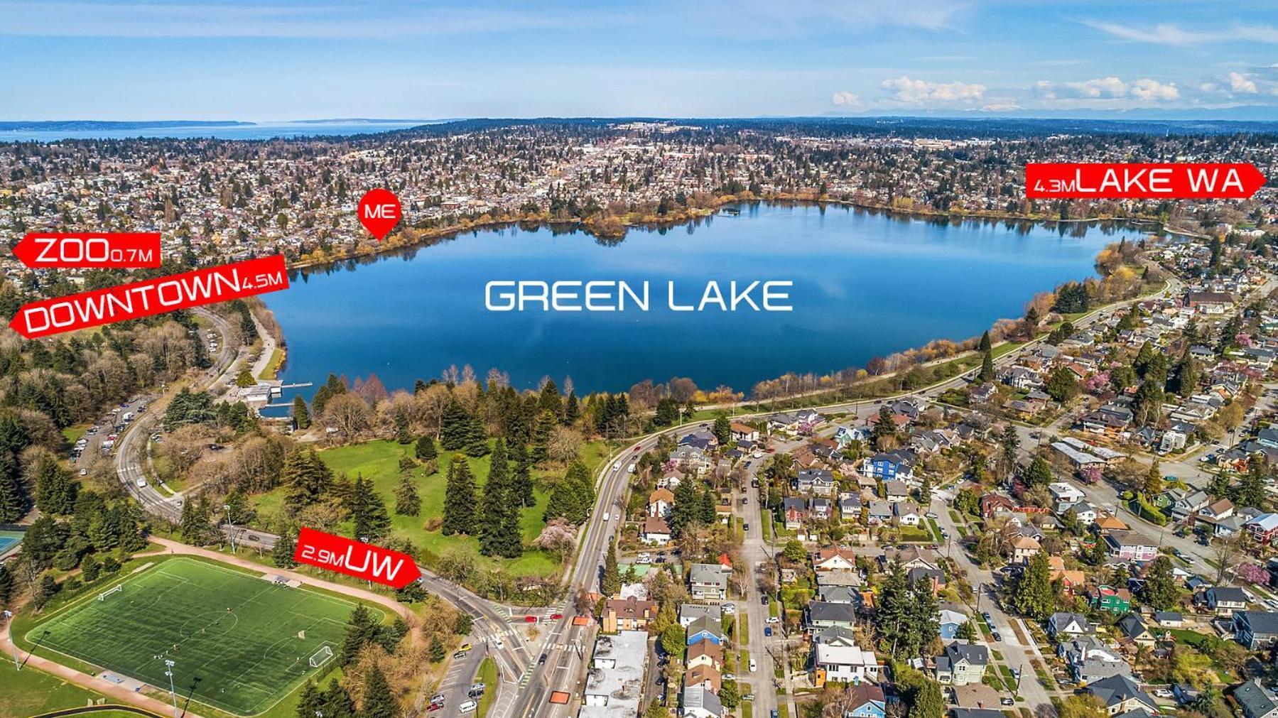 Green Lake 1St Line Home D Full Modern Remodeled Сиэтл Экстерьер фото